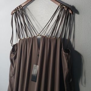 BCBGMaxAzria Audrii Strappy Dress - Green